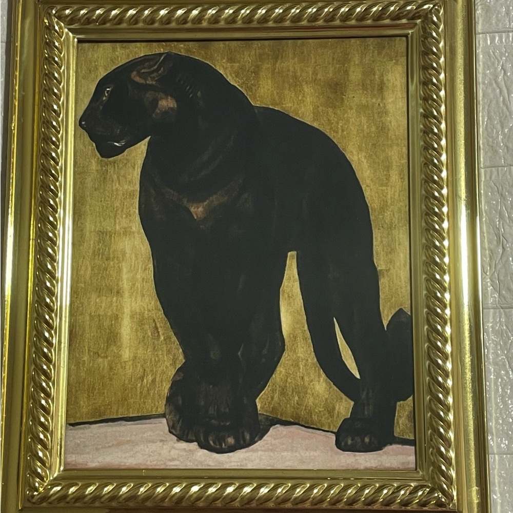 Regency Art deco Panther Art
